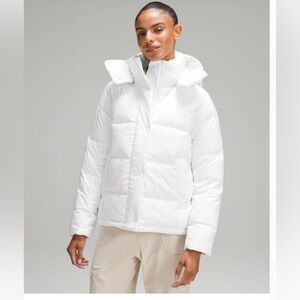 lululemon Wunder Puff Jacket sz 4 White - Like New Condition!